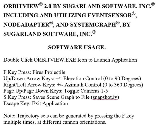 OrbitView® 2.0 by Sugarland Software, Inc.®